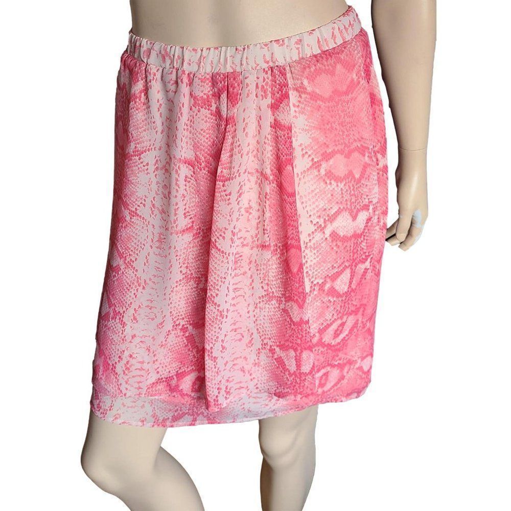 Printed Double Front Layer Skirt